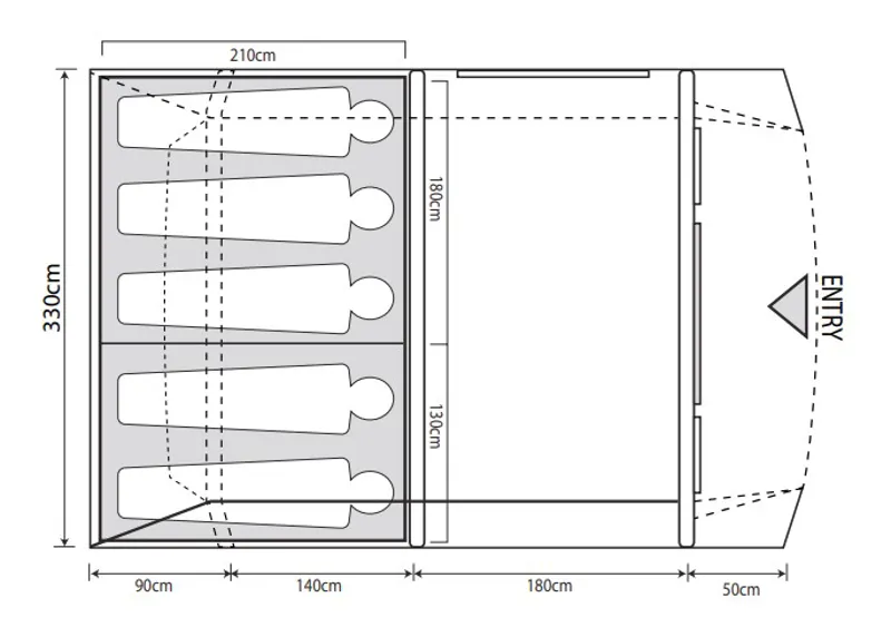 Outdoor Revolution Camp Star 500 Inflatable Tent Bundle Deal-1